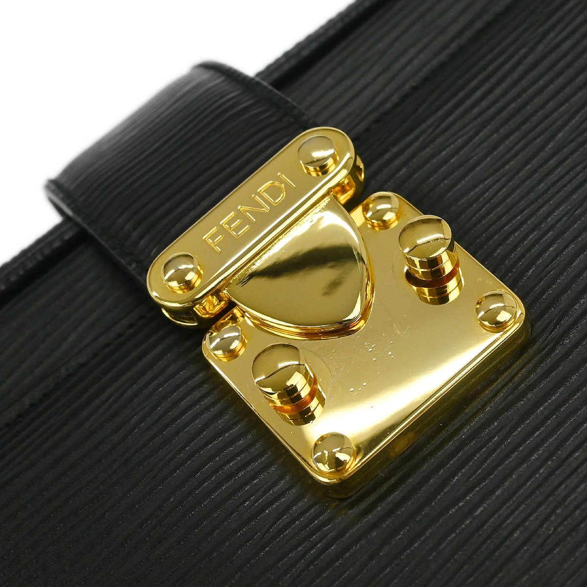 Fendi Black Leather Shoulder Bag