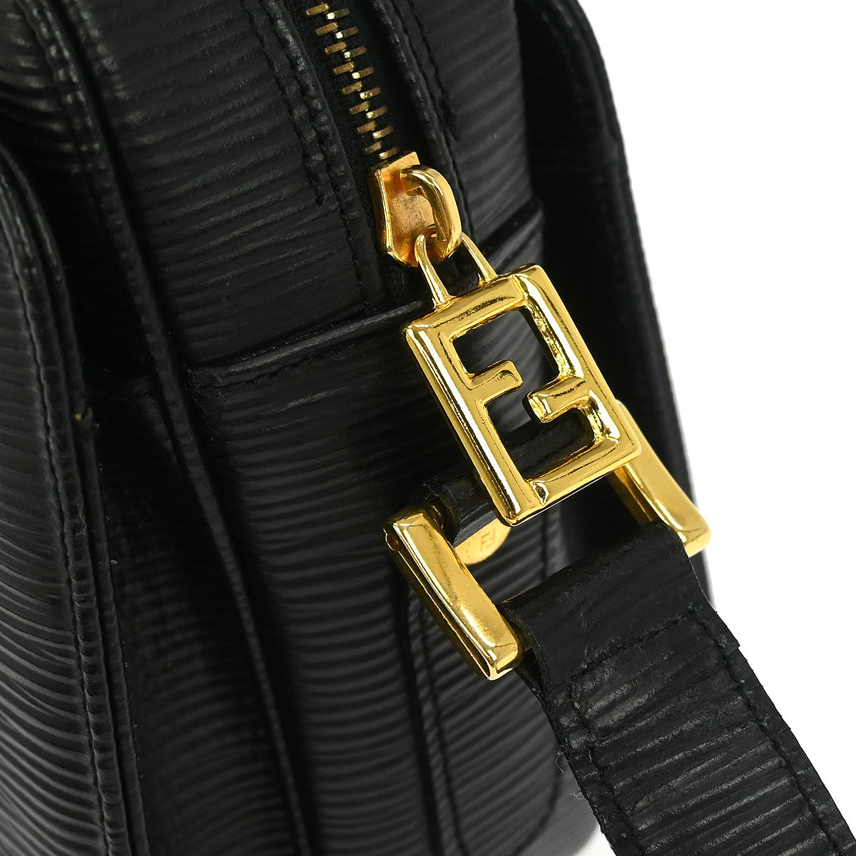 Fendi Black Leather Shoulder Bag