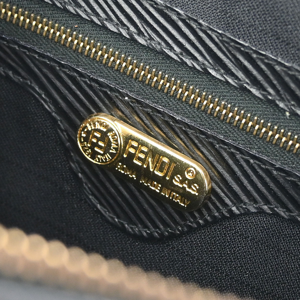 Fendi Black Leather Shoulder Bag