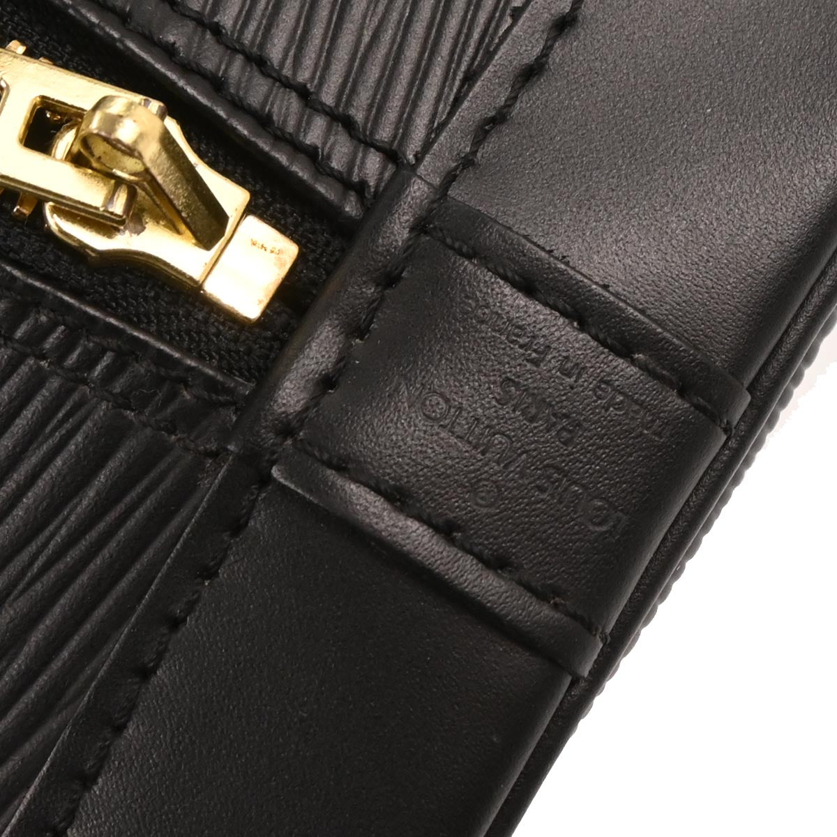 Louis Vuitton Black Epi Alma Handbag M52142