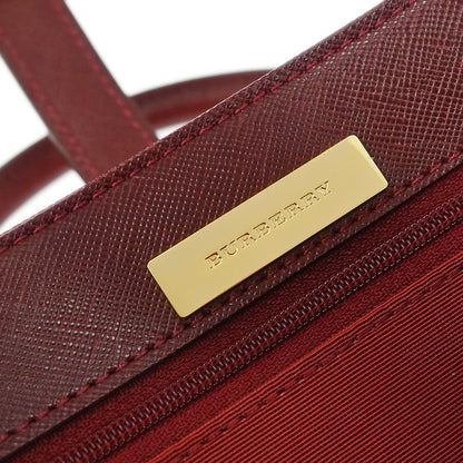 Burberry Beige Canvas Burberry Check Handbag