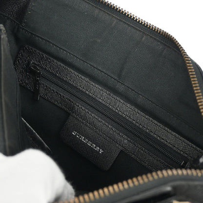 Burberry Beige Canvas Burberry Check Handbag