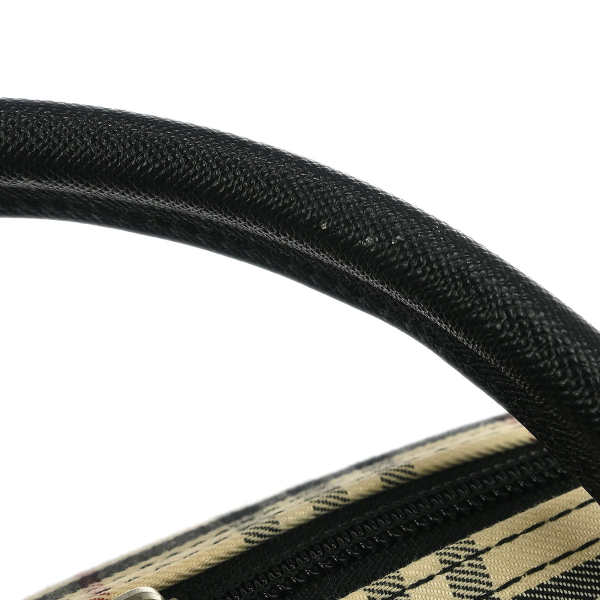 Burberry Beige Canvas Burberry Check Handbag