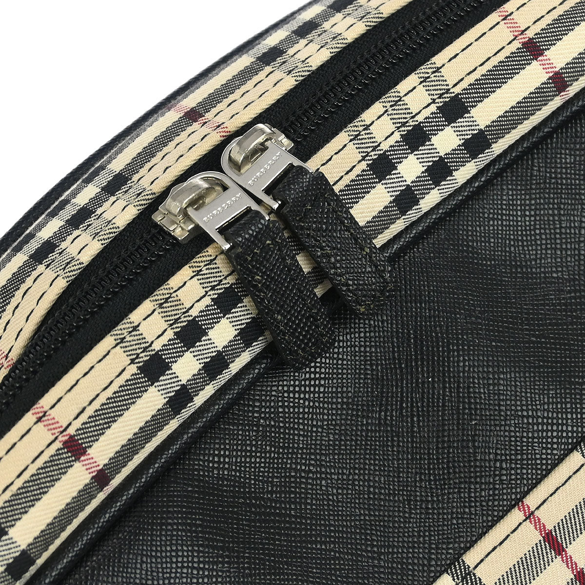 Burberry Beige Canvas Burberry Check Handbag