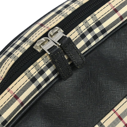 Burberry Beige Canvas Burberry Check Handbag