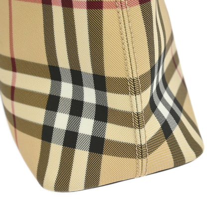 Burberry Beige PVC Burberry Check Tote Handbag