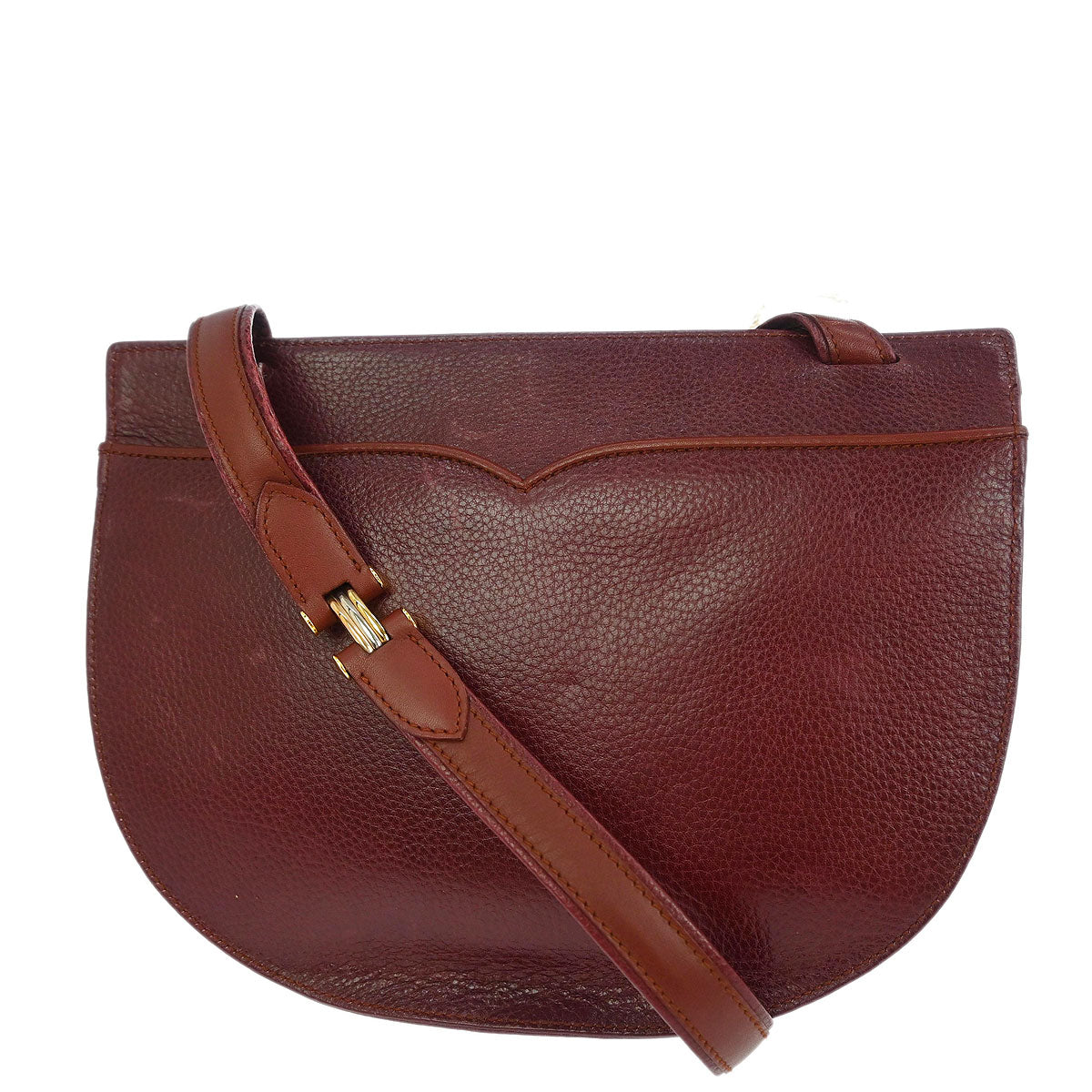 Cartier Bordeaux Leather Must de Cartier Shoulder Bag