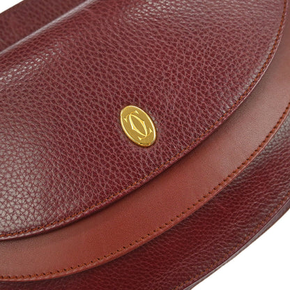 Cartier Bordeaux Leather Must de Cartier Shoulder Bag