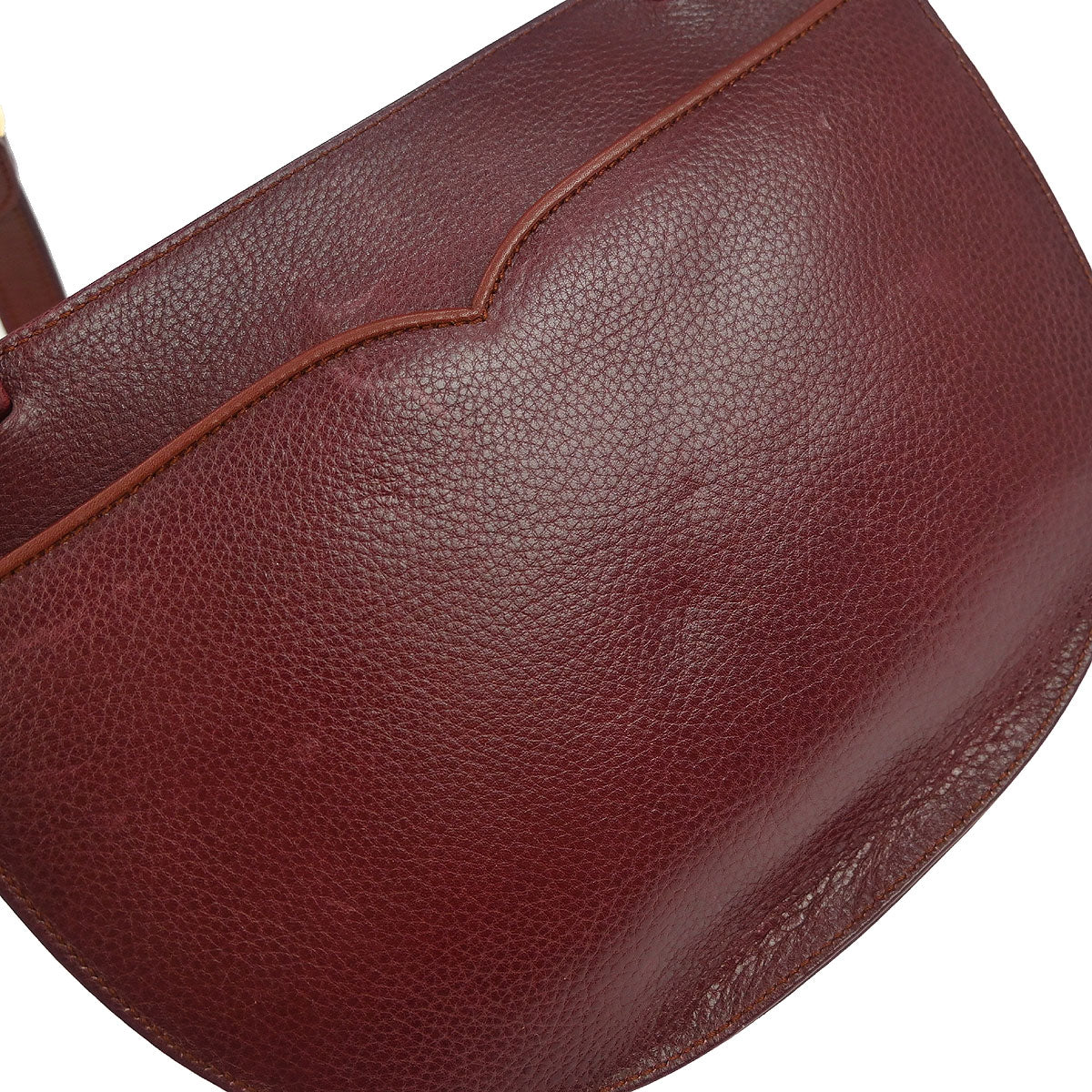 Cartier Bordeaux Leather Must de Cartier Shoulder Bag