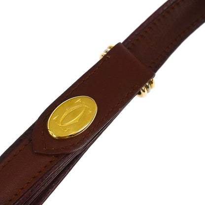 Cartier Bordeaux Leather Must de Cartier Shoulder Bag