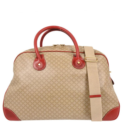 Celine Beige PVC Macadam Duffle 2way Shoulder Handbag