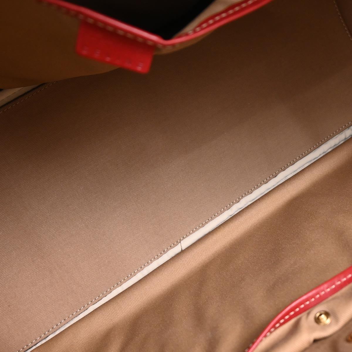 Celine Beige PVC Macadam Duffle 2way Shoulder Handbag