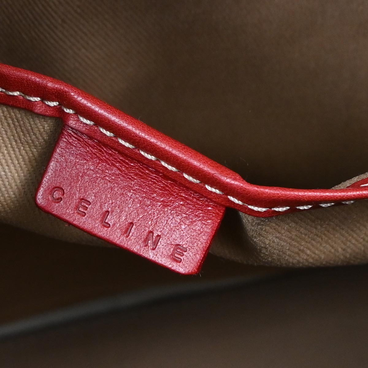 Celine Beige PVC Macadam Duffle 2way Shoulder Handbag