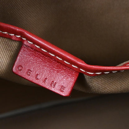 Celine Beige PVC Macadam Duffle 2way Shoulder Handbag