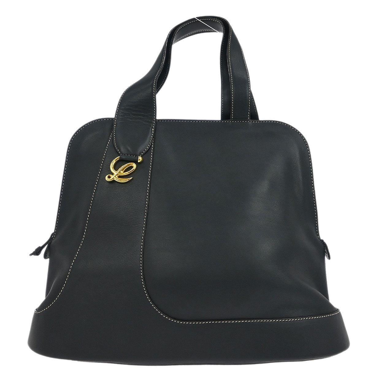 Loewe Navy Leather Handbag