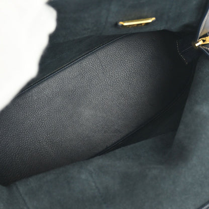 Loewe Navy Leather Handbag