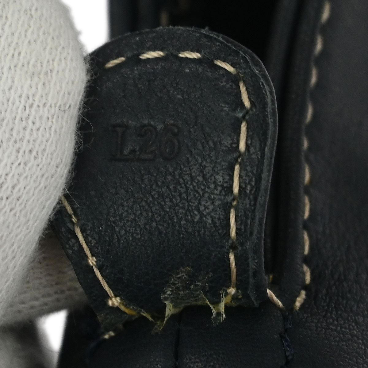 Loewe Navy Leather Handbag