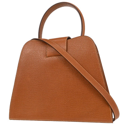 Loewe Brown Leather 2way Shoulder Handbag