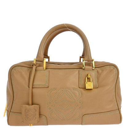 Loewe Beige Lambskin Amazona 28 Handbag