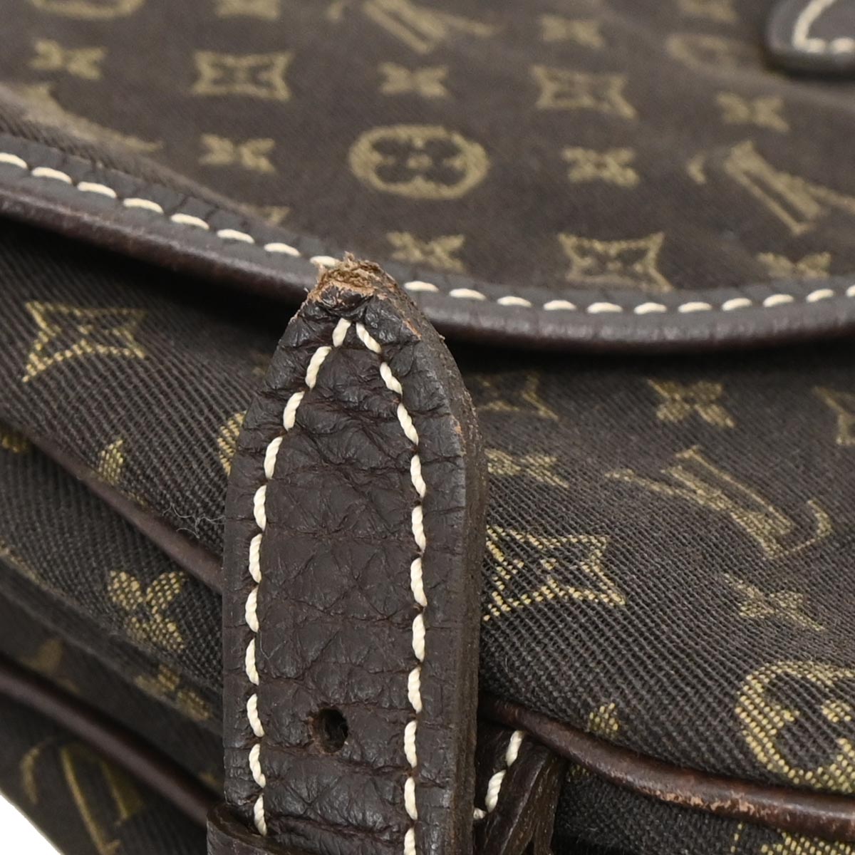 Louis Vuitton Monogram Mini Lin Saumur 30 Shoulder Bag M95227