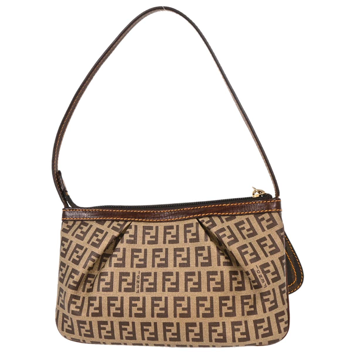 Fendi Beige PVC Zucchino Handbag