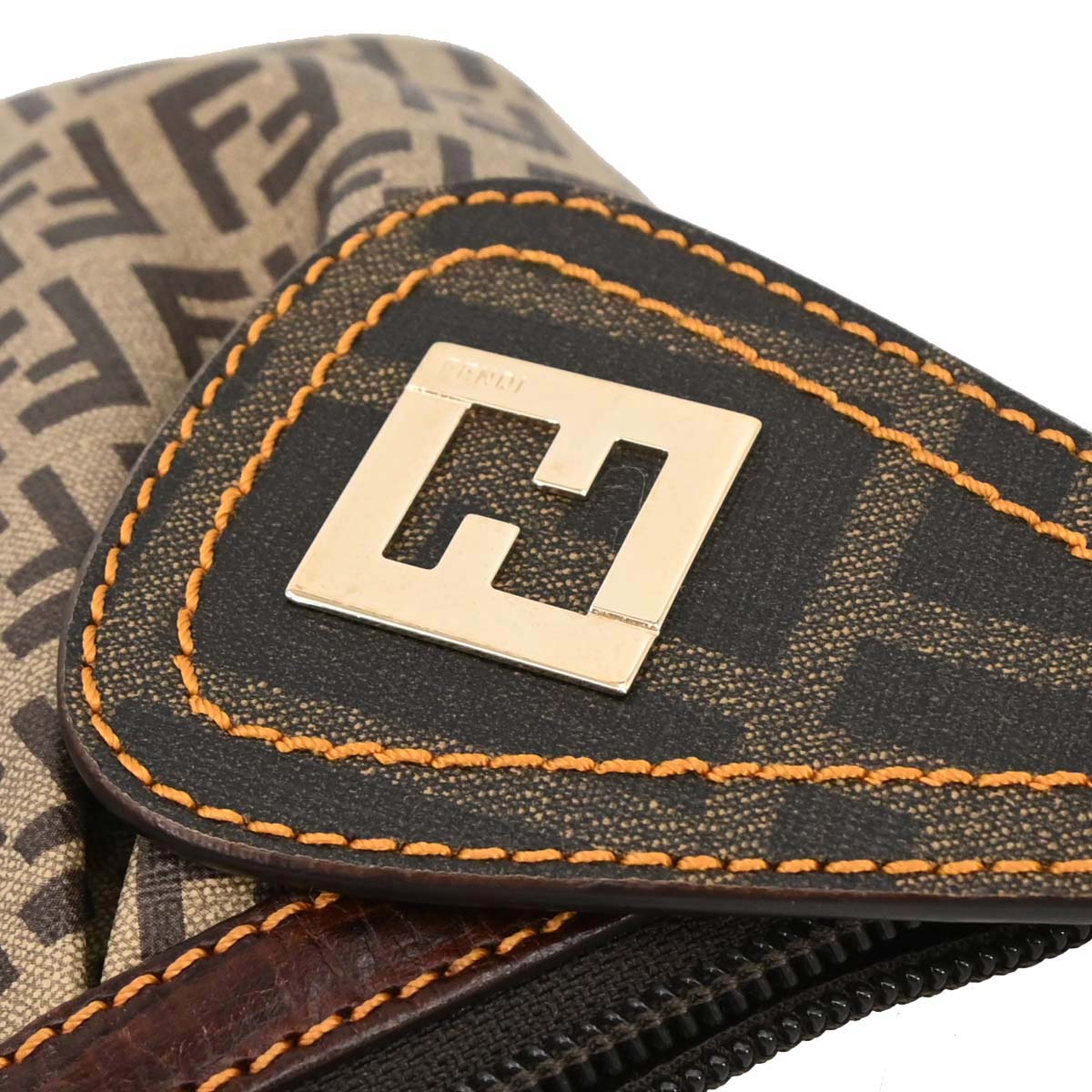 Fendi Beige PVC Zucchino Handbag