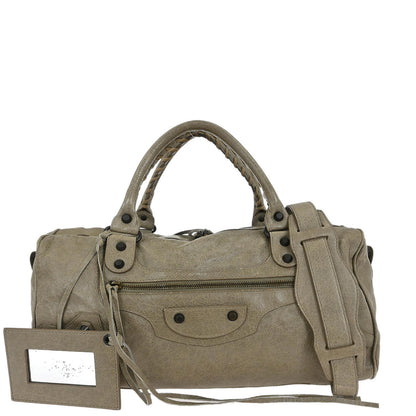 Balenciaga Gray The Twiggy Handbag