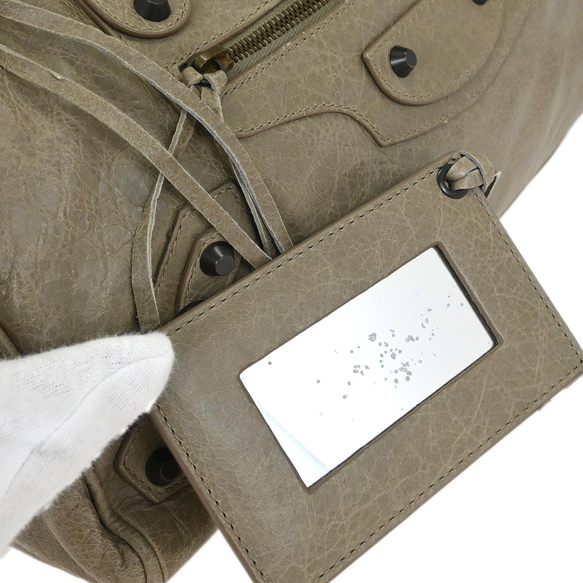 Balenciaga Gray The Twiggy Handbag