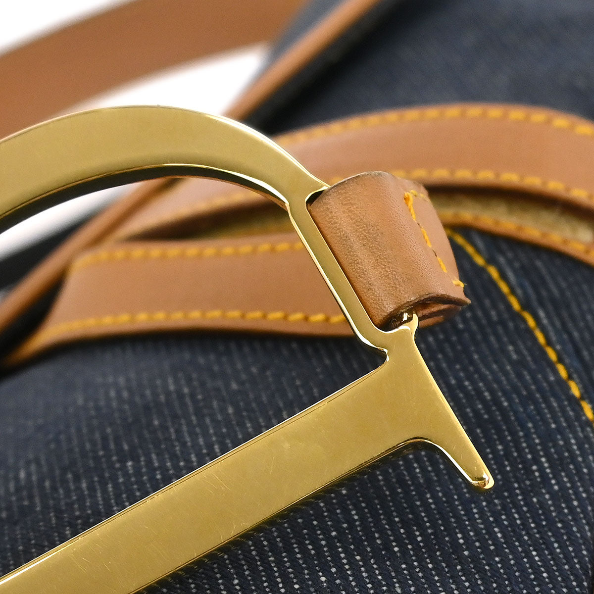 Christian Dior Navy Denim Saddle Handbag