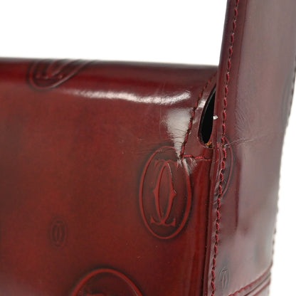Cartier Bordeaux Patent Leather Happy Birthday Handbag