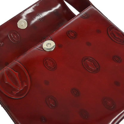 Cartier Bordeaux Patent Leather Happy Birthday Handbag
