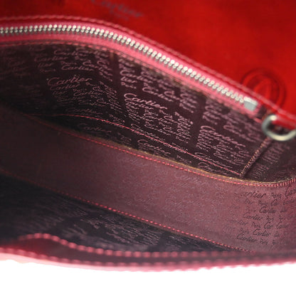 Cartier Bordeaux Patent Leather Happy Birthday Handbag