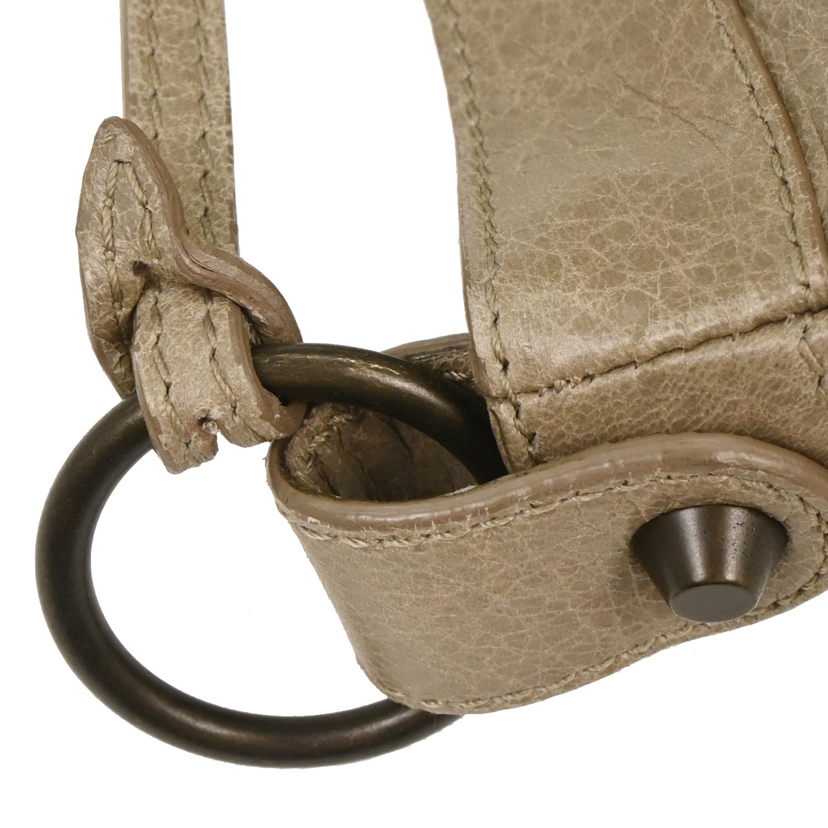 Balenciaga Beige Leather The Hip Shoulder Bag