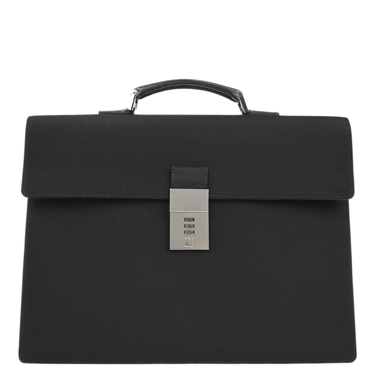 Gucci Black Nylon Briefcase Handbag