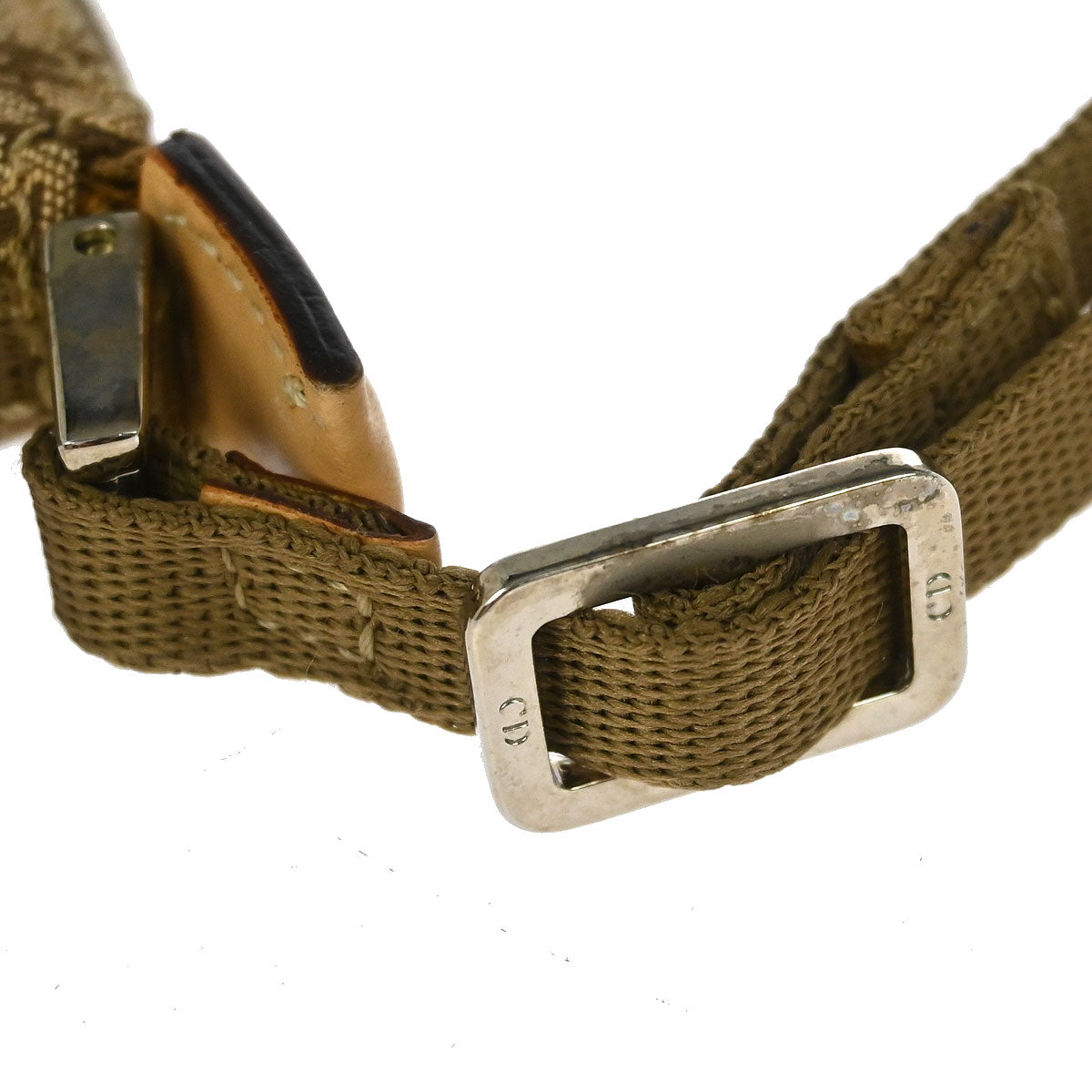 Christian Dior Beige Canvas Trotter Handbag