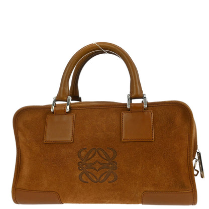 Loewe Brown Suede Amazona 28 Handbag