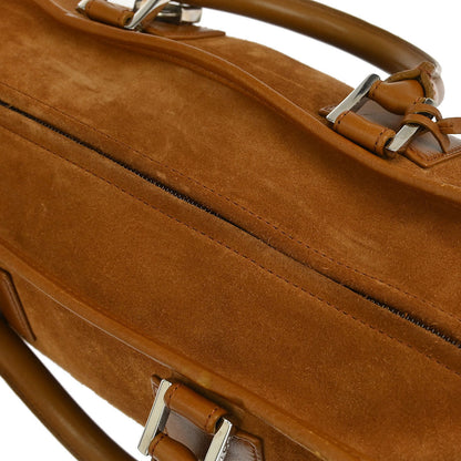 Loewe Brown Suede Amazona 28 Handbag