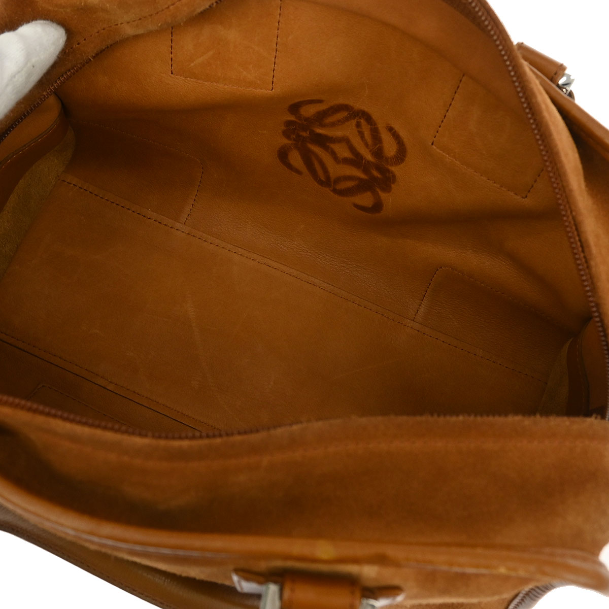 Loewe Brown Suede Amazona 28 Handbag