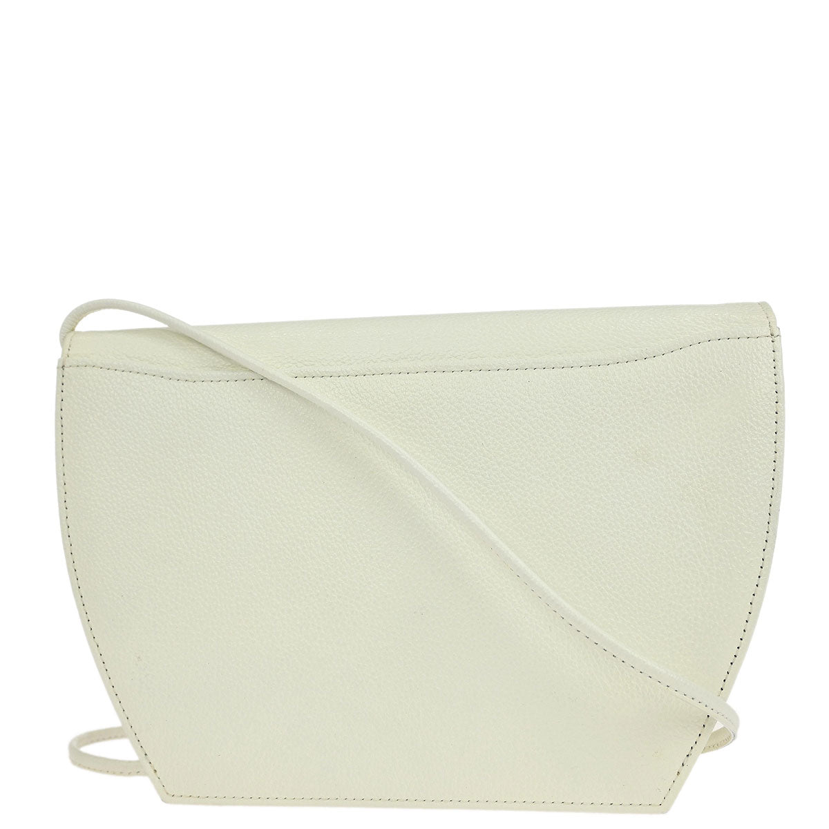Yves Saint Laurent White Leather Shoulder Bag