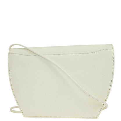 Yves Saint Laurent White Leather Shoulder Bag