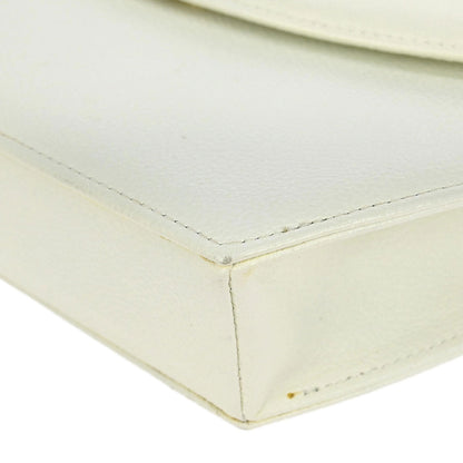 Yves Saint Laurent White Leather Shoulder Bag