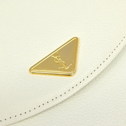Yves Saint Laurent White Leather Shoulder Bag