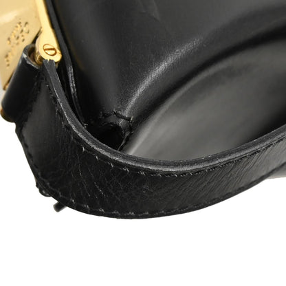 Celine Black Leather Bucket Shoulder Bag