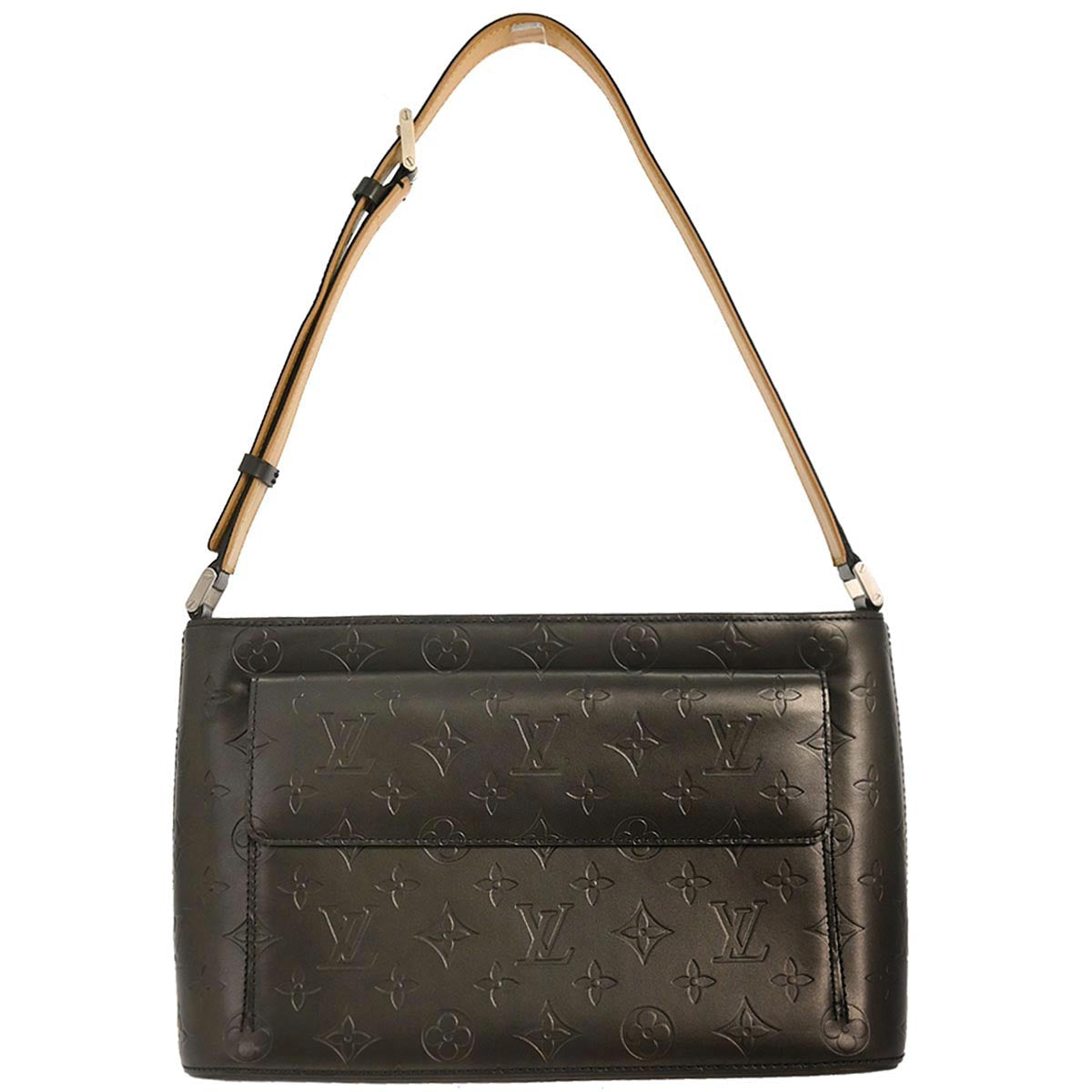 Louis Vuitton Black Monogram Mat Alston Shoulder Bag M55122