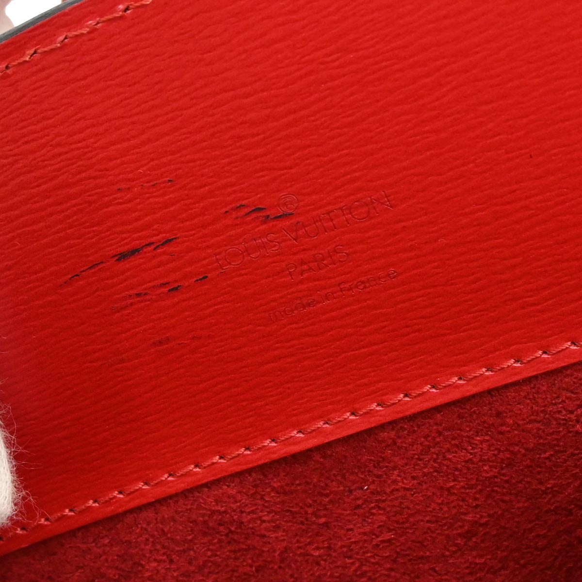 Louis Vuitton Red Epi Cluny Shoulder Bag M52257