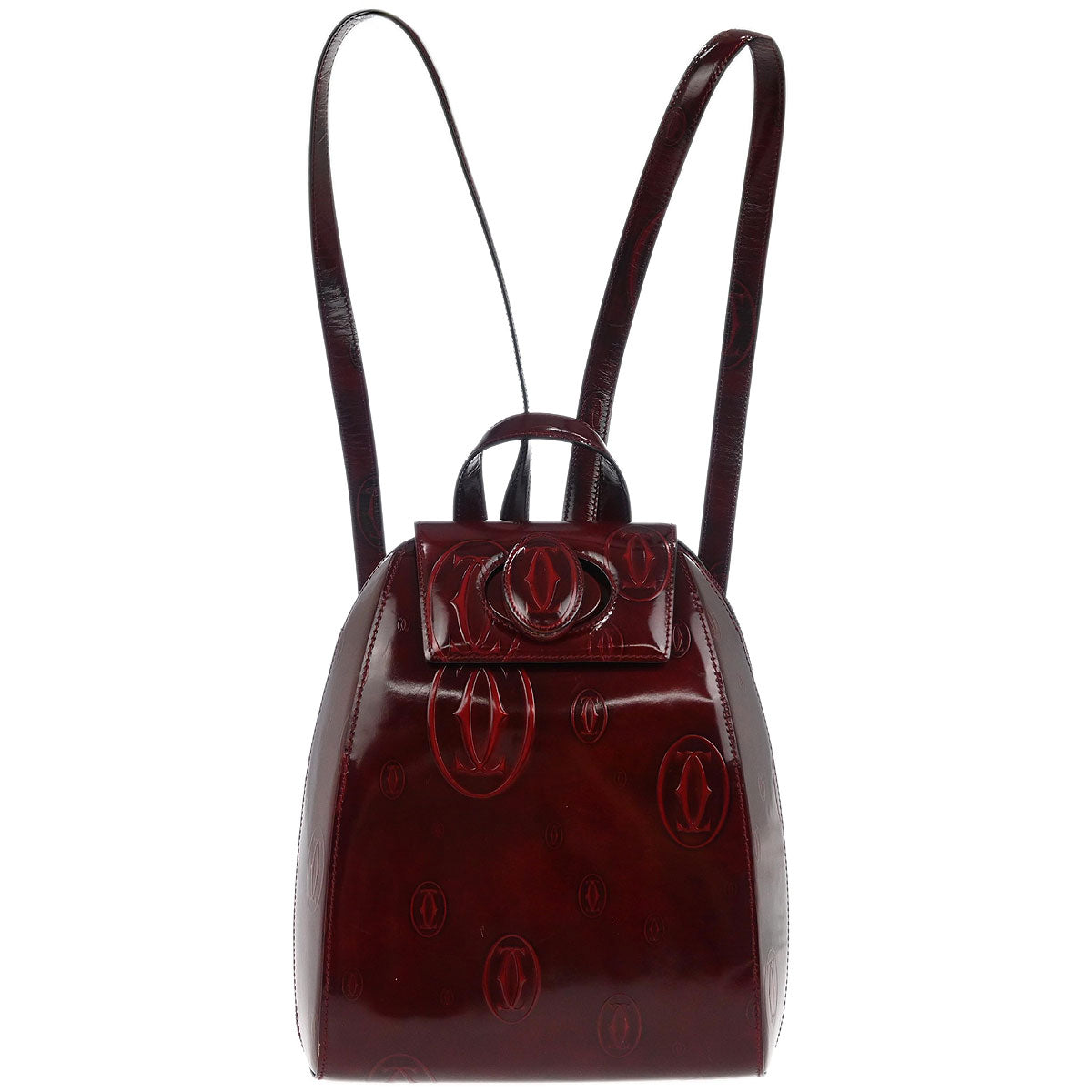 Cartier Bordeaux Patent Leather Happy Birthday Backpack