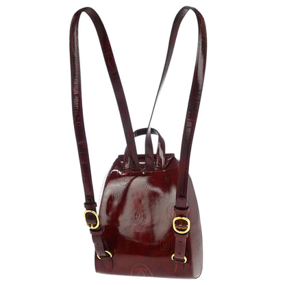 Cartier Bordeaux Patent Leather Happy Birthday Backpack