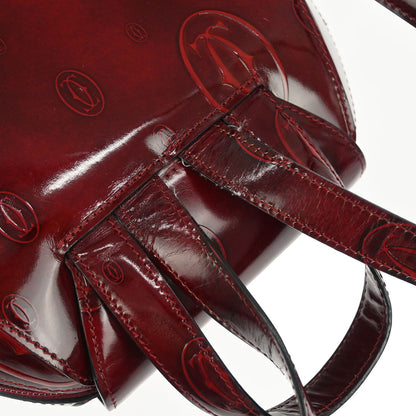 Cartier Bordeaux Patent Leather Happy Birthday Backpack