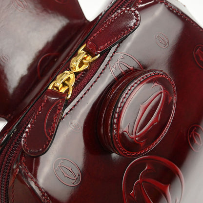 Cartier Bordeaux Patent Leather Happy Birthday Backpack