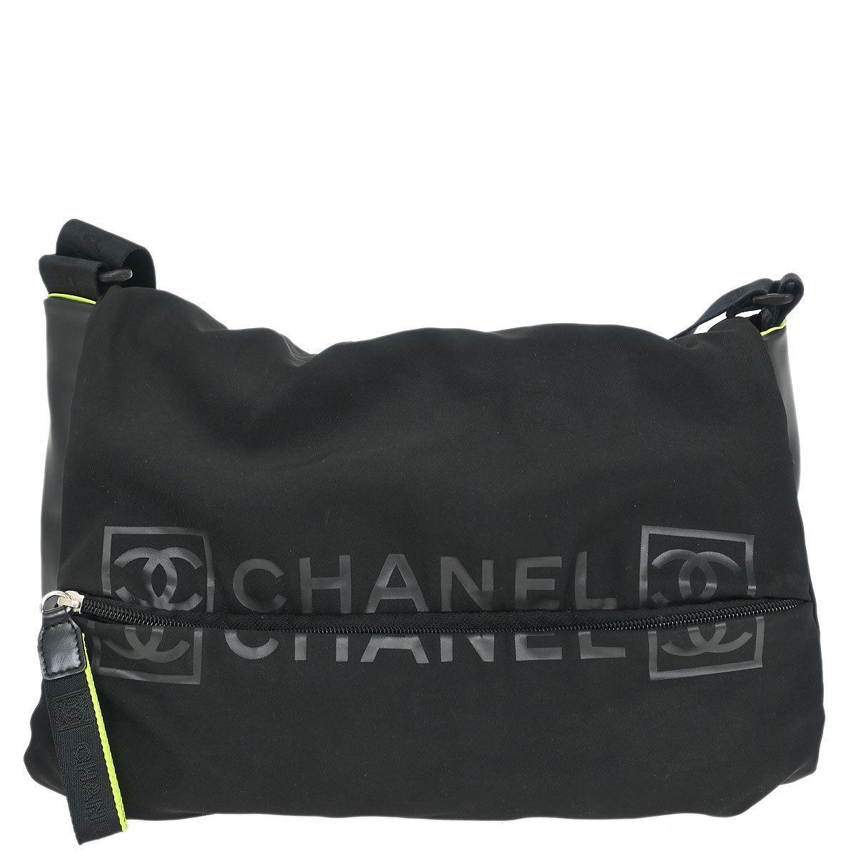 Chanel 2004-2005 Black Nylon Sport Line Shoulder Bag